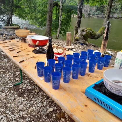 "les soirées Fondue/Canoë Juillet-Aout
